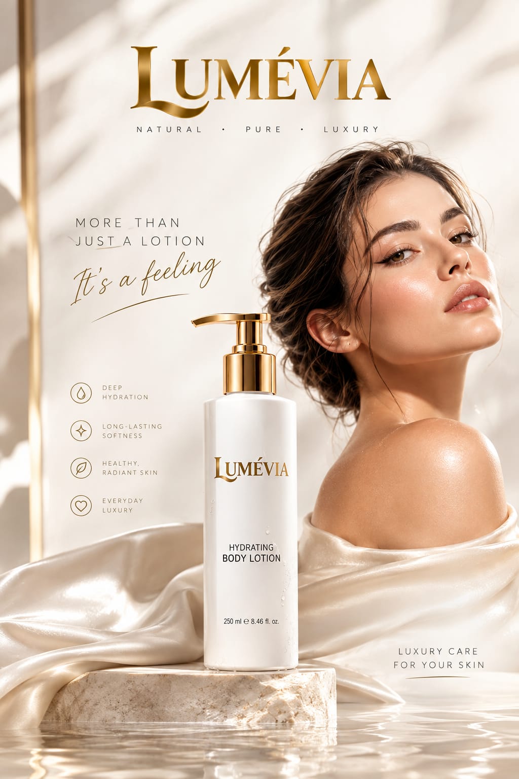 لوشن لوميڤيا المرطب للجسم - نعومة وإشراقة تدوم 48 ساعة
