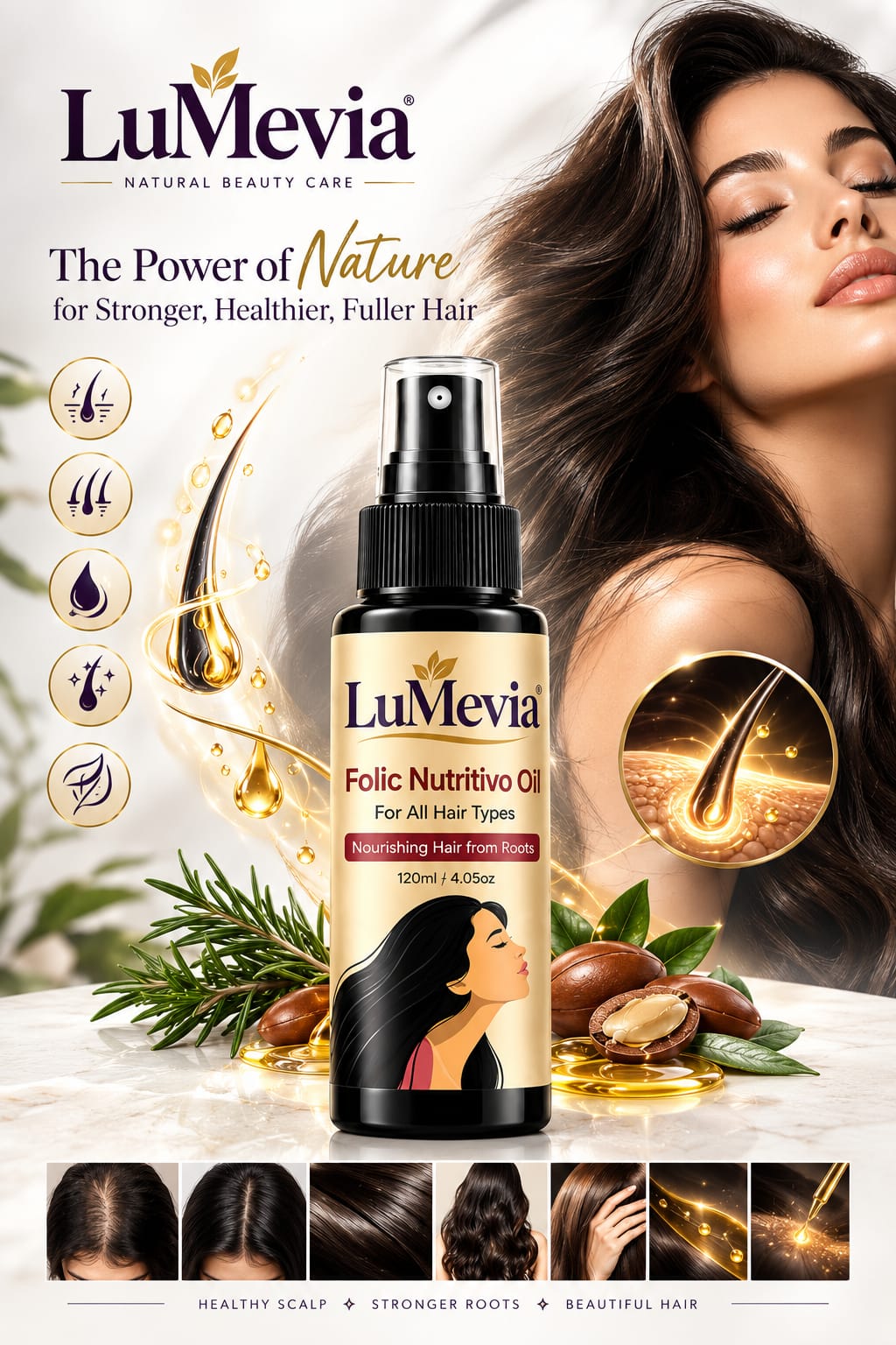 LuMevia Folic Nutritivo Hair Oil – For Growth & Density