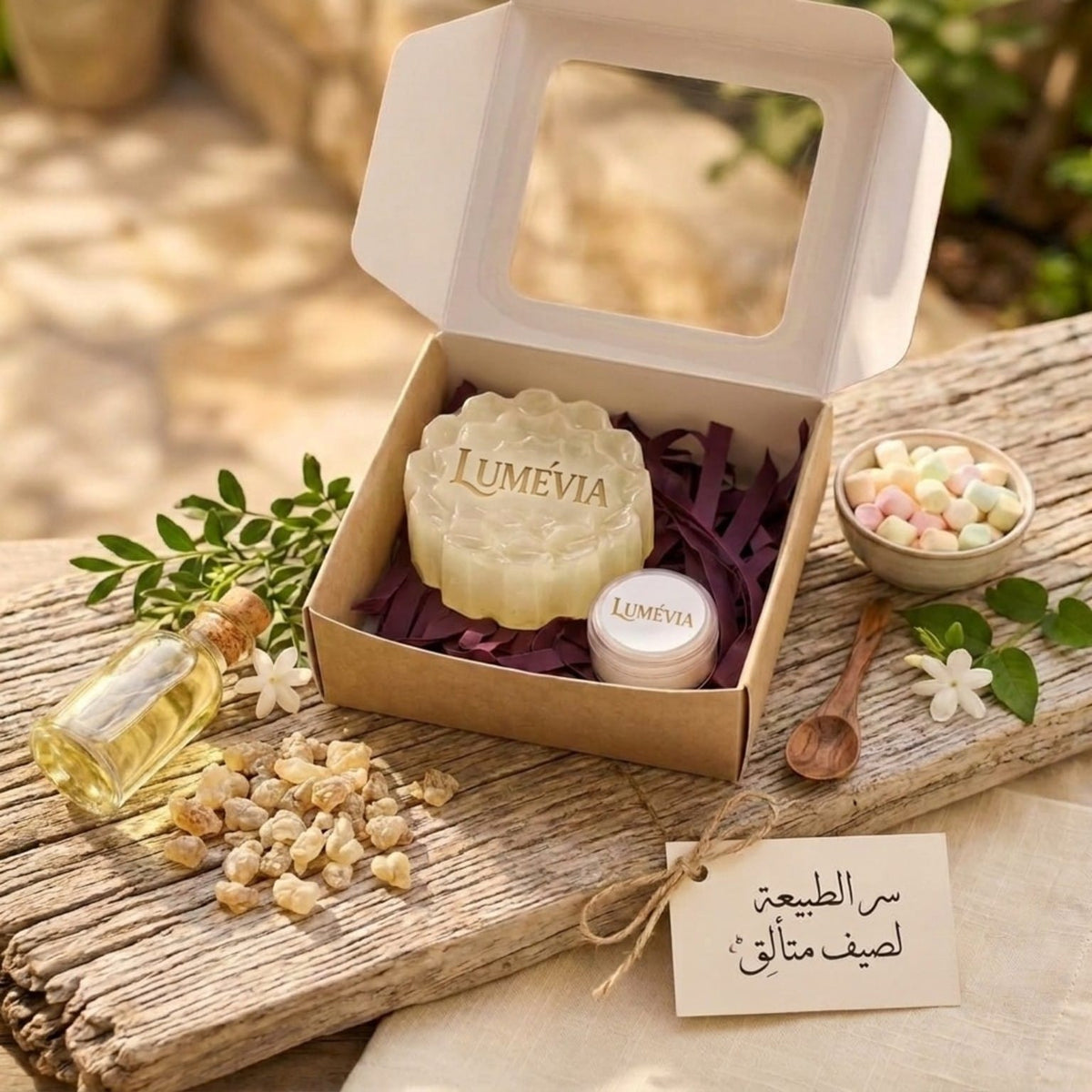 صابون لوميڤيا الطبيعي بلبان الذكر - لتوحيد لون البشرة وإشراقتها